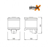SIMEX DOSIFICADOR JABON MURAL